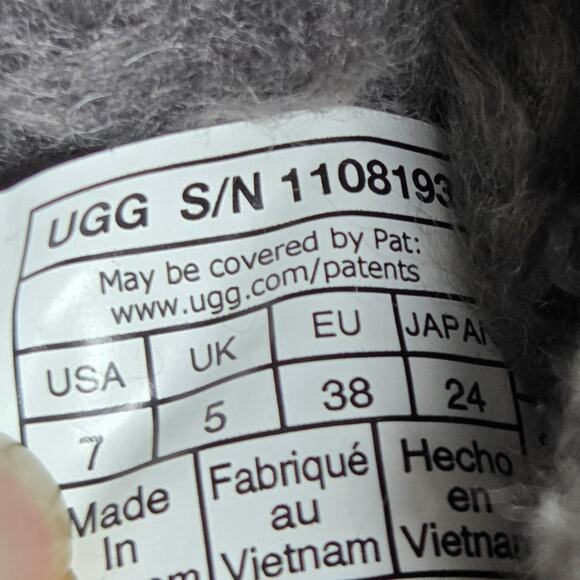 UGG Classic Micro Women’s Suede Sheepskin Slipper Low-Profile Gray Size 7 - Picture 7 of 7